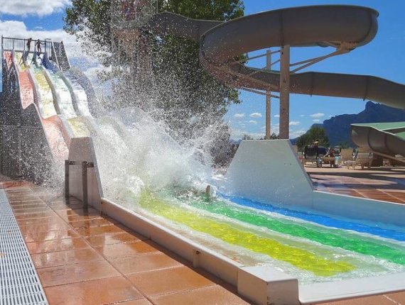 Toboggan aquatique du Camping du Lac